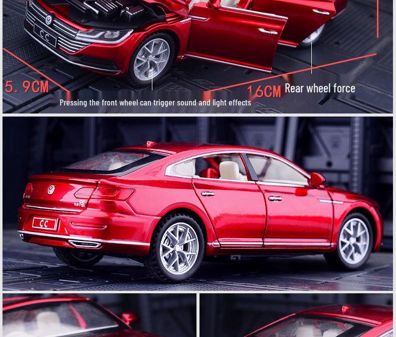 Car Zhi 32013 Детская литая модель седана - Игрушка с инерционным механизмом и открывающимися дверями