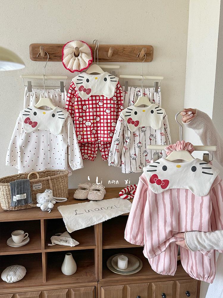 88277 Девочки Велюровый Пижамный Комплект - Новая Осень/Зима 2025 Домашняя Одежда для Детей