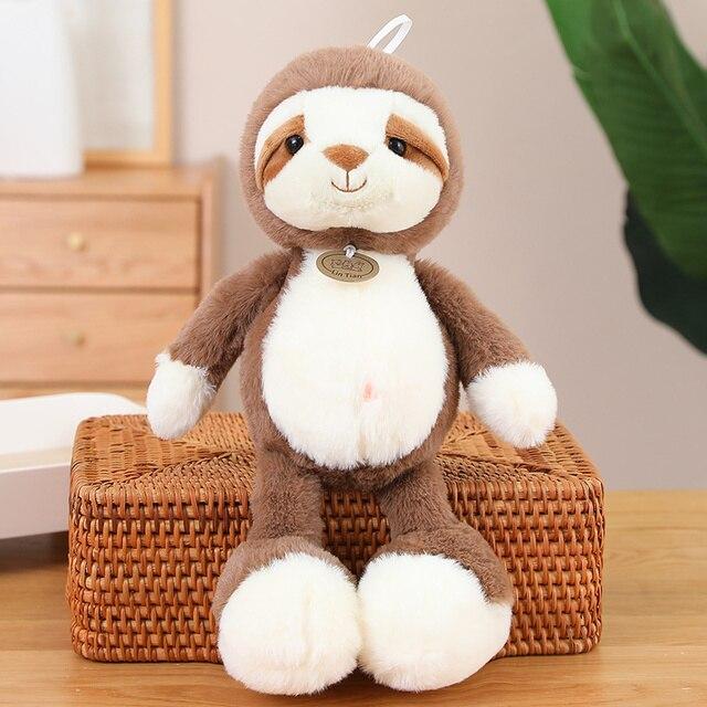 Мягкая игрушка в виде лесных животных, игрушка из джунглей, обезьяна, ленивец, коала, лягушка, лев, слон, детский подарок, коготь-машина, кукла, свадебная кукла-бросок