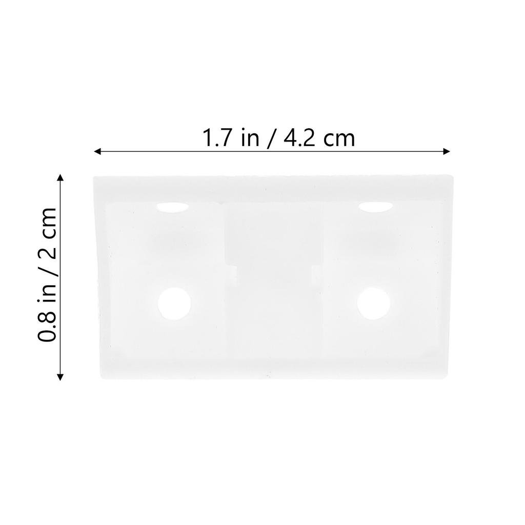100Pcs Corner Braces for Cabinet Assembly Plastic Shelf Bracket Heavy Duty Angle Fastener Right Angle Brace Furniture Connector