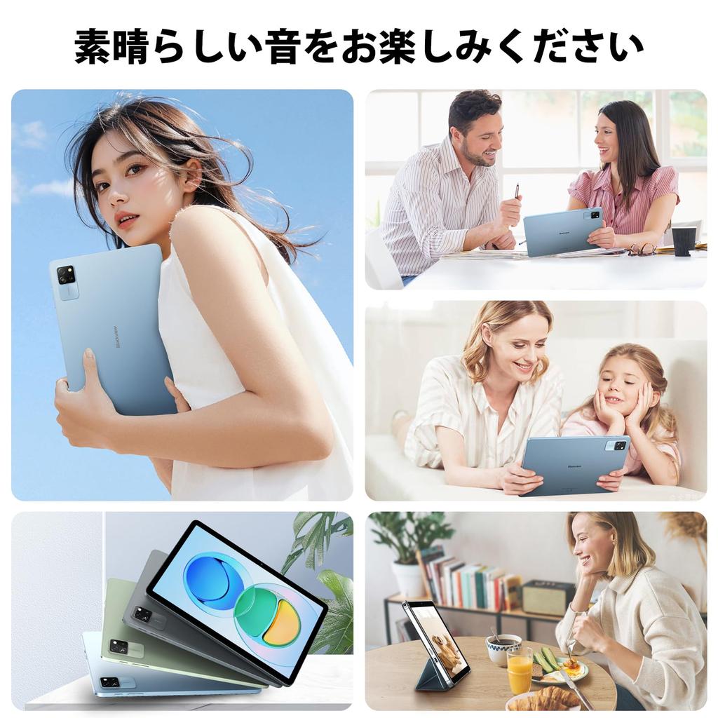 Первый выпуск планшета 10 Blackview Tab60WiFi Android14 Tablet Doke PC Mode 8-ядерный процессор Widevine L1 Совместимость Fast GMS Сертификация WiFi6 Face