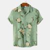 Summer Floral 3d Print Men's Short Sleeve Shirt Loose Hawaiian Style Shirt Casual Beach Holiday Single Breasted Top