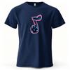 Glossy Musical Note Vibrant Printed Unisexs Tshirt Oversized Music Graphic Tees For Unisex Tops Tees Streetwear