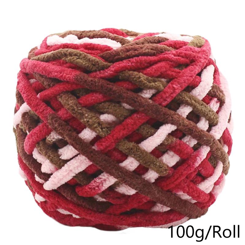 100 г/рулон цветной супер мягкий шарф для ручного вязания своими руками пряжа из смеси полиэстера и хлопка шерстяная пряжа