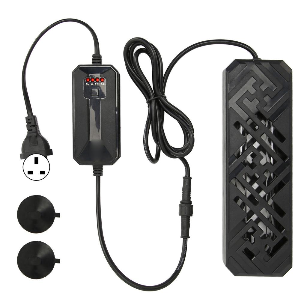 Аквариумный светильник для очистки воды с регулировкой времени, погружной УФ-светильник для очистки воды для аквариума