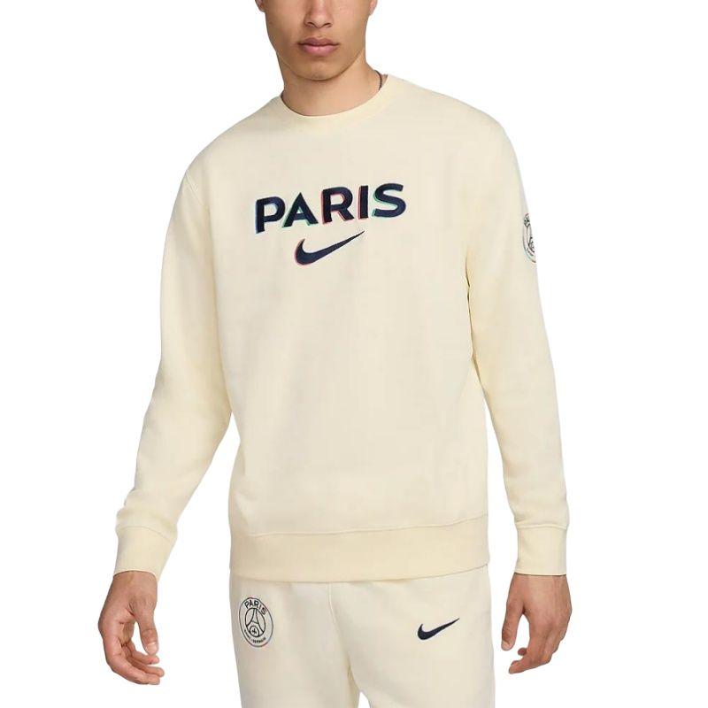 Nike Paris Saint GermainClub Sweatshirt Men's Coconut Milk/Midnight Marine Blue FZ8545-113