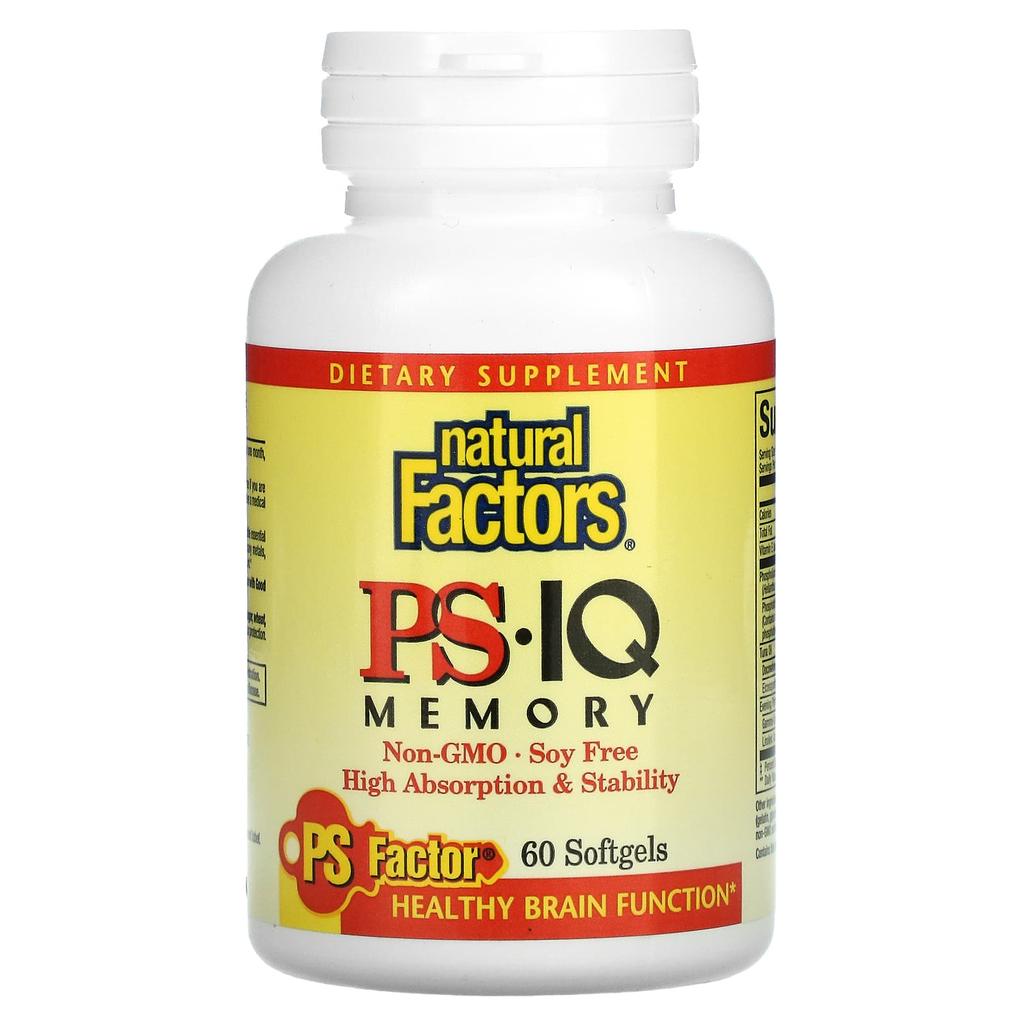 Natural Factors PS - IQ Memory, 60 Softgels