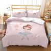 Ballerina Girls Simple Fashionable Three -Piece Bed Set Soft And Comfortable Bedding Quilt Bedding Set