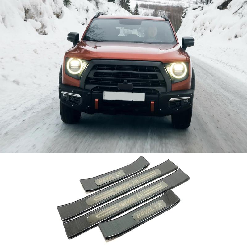Для GMW Haval Dargo Нержавеющая сталь Накладки на пороги Аксессуары Защитная отделка Автомобильные наклейки Стайлинг 2024 2025