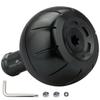 HEIGHTEN 38mm Reel Handle Compatible with and Type A Gear Series Gray Knob, Shimano, Daiwa, Reels, (Dark (22STELLA/23AIRITY)) (890)