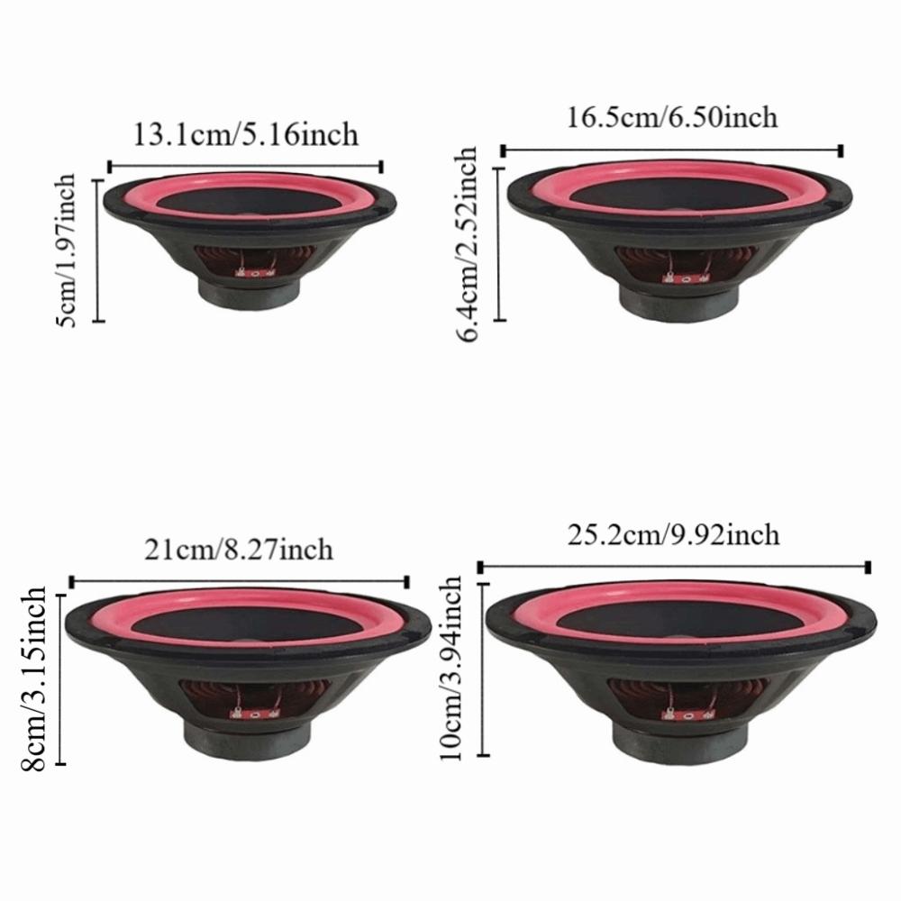 4 Ohms Car Speakers Magnetic Woofer Speaker Universal Car Coaxial Subwoofer  Car Audio