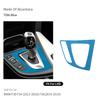 For BMW F30 F34 F36 Gear Shift Control Panel Trim Frame Decorative Sticker Made of Alcantara Car Interior Tuning Accessories blvc18