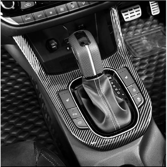 For Hyundai i30 N 2019-2023 Automatic / Manual Gear Shift Cover Interior Refit Accessories Carbon Fiber Style