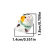 4Pcs Hand Painted Lucky Cat Ceramic Beads 1.5x2.1cm Straight Hole For DIY Bracelet Keychain Accessories
