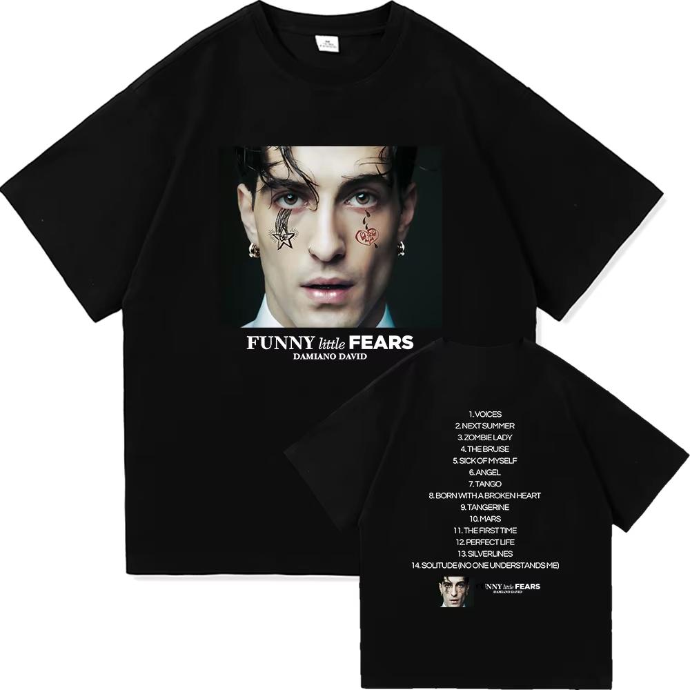 Damiano David Il Ballo Della Vita Tattootshirt Funny Little Fears UnisexUnisex Clothing Next Summer Clothes Cotton Tshirts Gifts