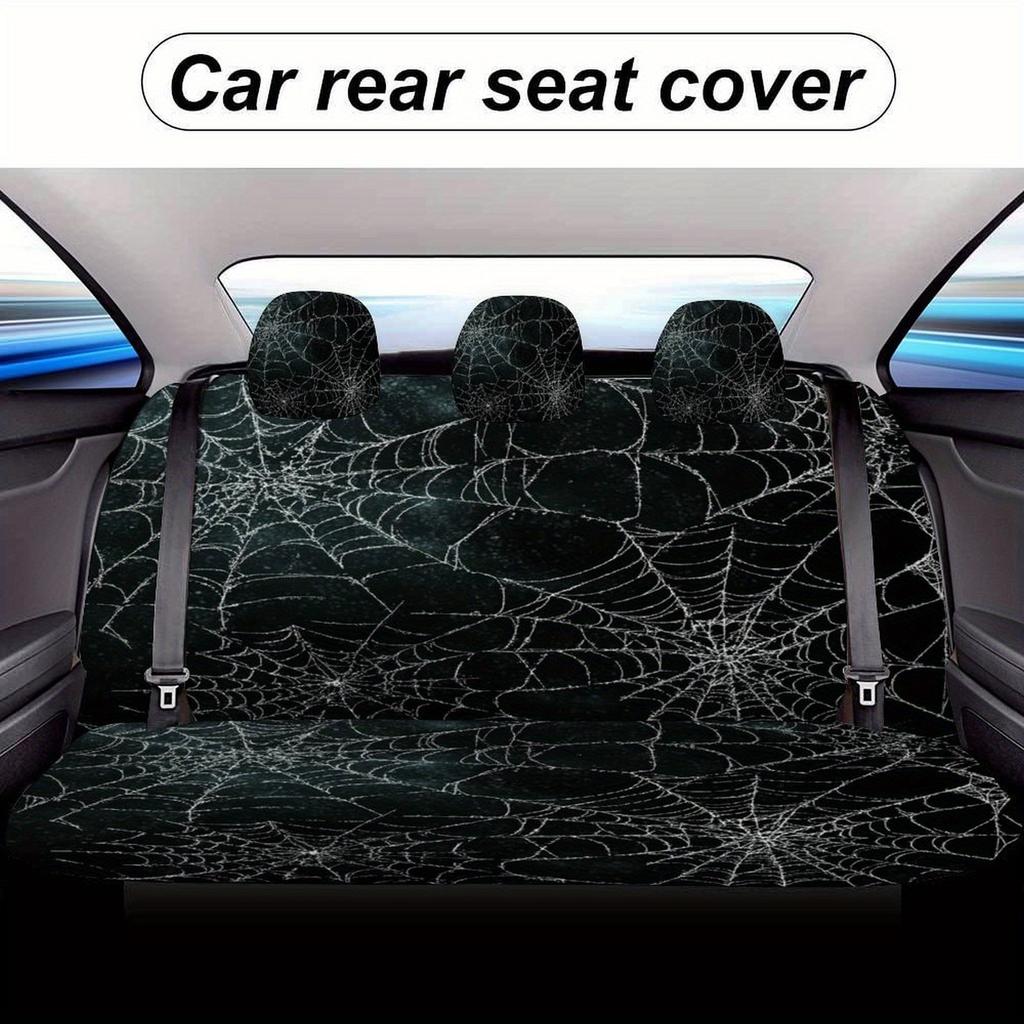 Набор чехлов на сиденья автомобиля с дизайном в виде паутины, подходит для различных транспортных средств. Стильные И Удобные, Этот Полный Комплект Покры