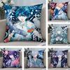 Comic Magmell Shinkai Suizokukan Pillow Case Short Plush Double-sided Print Square Throw Pillow Covers Sofa Home Cushion Decor