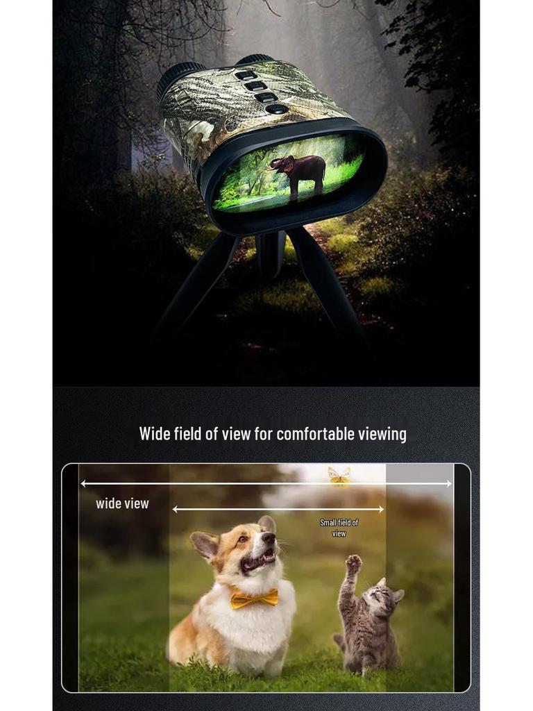 Тепловизионные бинокли ночного видения с двойным режимом и экраном для дневного и ночного использования