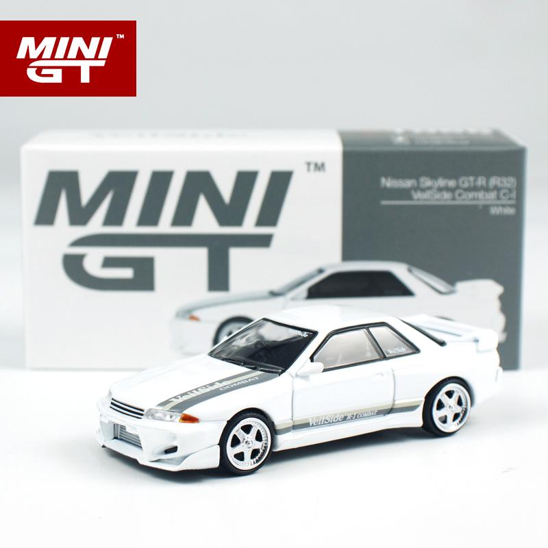 CPVMJE1 MINIGT 1:64 Ниссан Скайлайн GTR R32 VeilSide Combat C-I Белый Литой Модель Автомобиля 1066