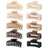 Customization Plastic Square Hair Clips Fashion Women Hair Claw Clip Pink Hairgrips Acrylic Matte Hair Claws Sets