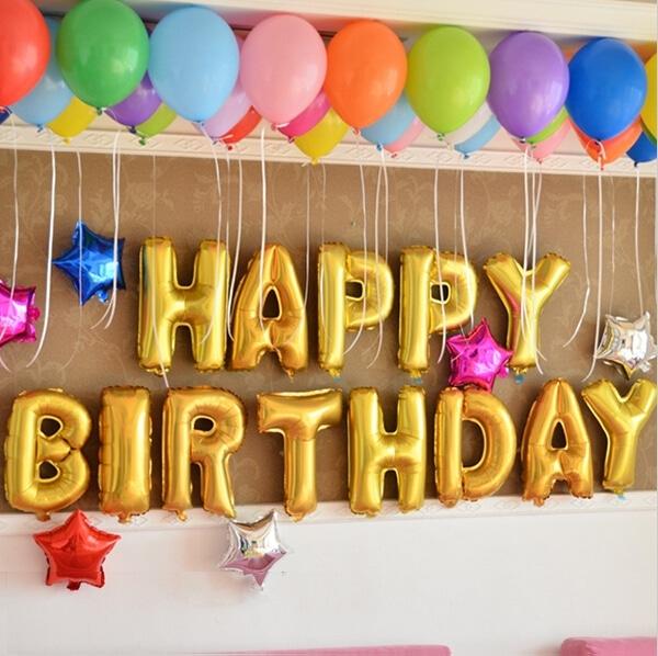 T balloon letter T 40 cm silver foil party decoration birthday