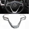 Car Steering Wheel Button Frame Cover Trims Car Styling Accessories For Jeep Grand Cherokee 2014-2018 Mouldings