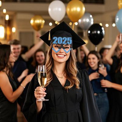 Yousheng 6 шт. Очки для выпускного вечера 2025 года, многоразовые бумажные очки для выпускного вечера, очки для нарядной вечеринки, реквизит для фотобудки для выпускников 2025 года