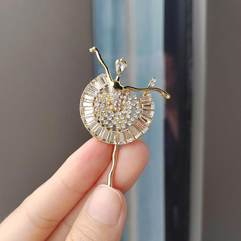 Модная брошь в виде оленя, простая булавка для костюма, фиксированная пряжка для одежды, корсаж со стразами и кошачьим глазом