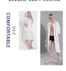Women's Plus Size Mid-Length Zipper Nightgown and Wearable Bath Towel - Spring/Summer Collection
