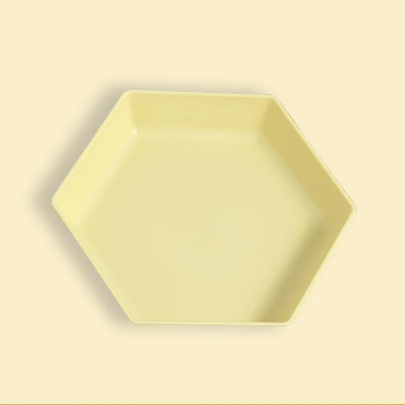 Пшеничная соломенная тарелка Посуда Обеденный набор тарелок Пластиковые тарелки Блюдо для торта Салатница Тарелки для пикника Небьющиеся Можно мыть в посудомоечной машине