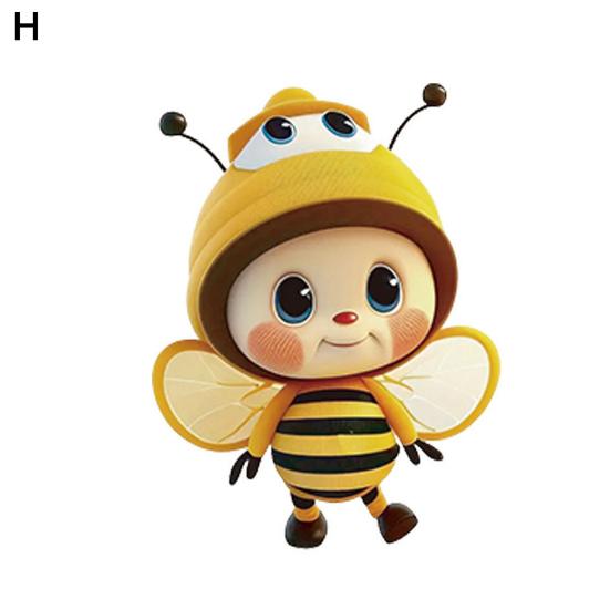 Acrylic Bee Hanging Decoration Single Side Printed Little Bee Ornament Car Rearview Mirror Keychain Pendant Home Decoration Birthday Gift