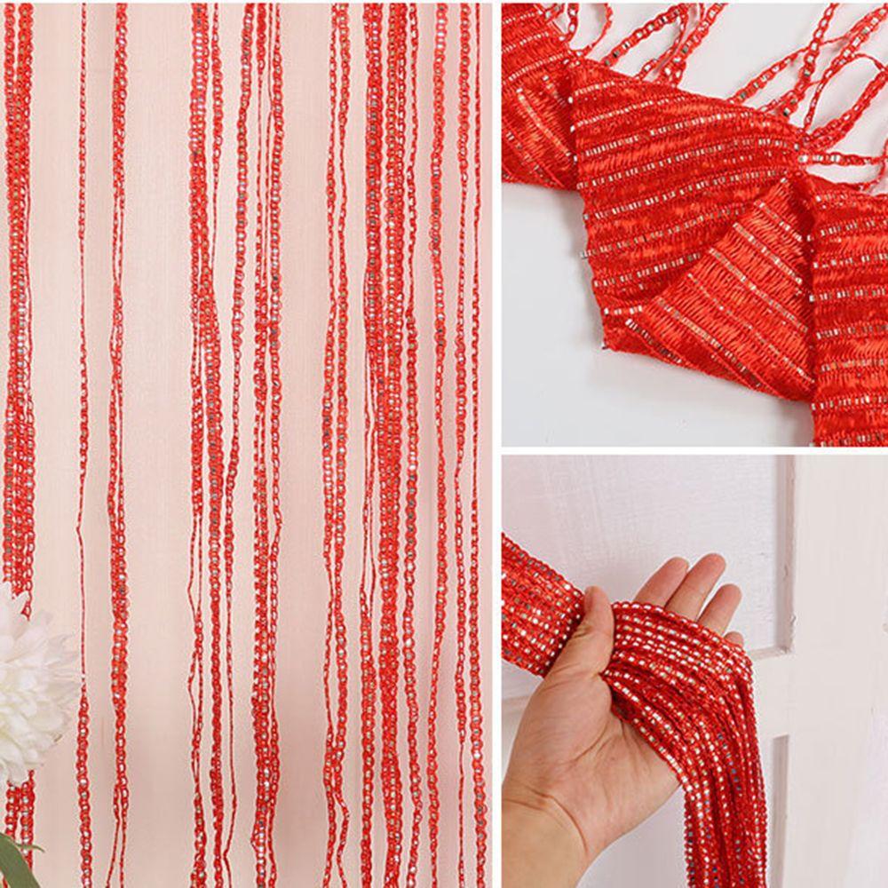 Door Fly Screen Room Divider Net Decorative Door Curtain Hanging Beaded Curtains Tassel Curtain