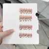 Чисто ручная работа Фототерапия Носимые ногти Сладкий леопардовый принт, Готовые многоразовые накладные ногти