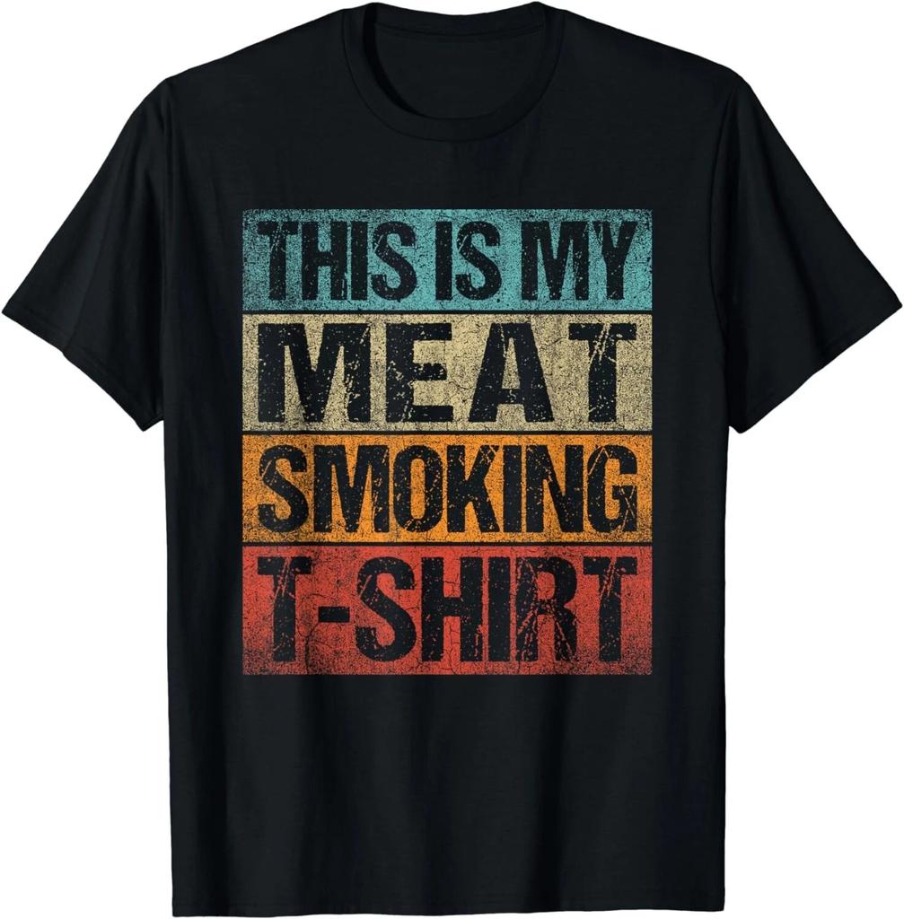 BBQ Smoker Vintage Retro This Is My Meat Smoking BBQ Gift Unisex T-Shirt
