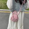 Summer High-end Messenger Bag Women's New Small Round Bag Shoulder Bag Portable Versatile Simple Mini Bag