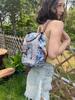 Модный этнический стиль вышивка рюкзак повседневный холст животное шнурок задняя сумка жаккард слон сова сумка-ведро задняя сумка пляж