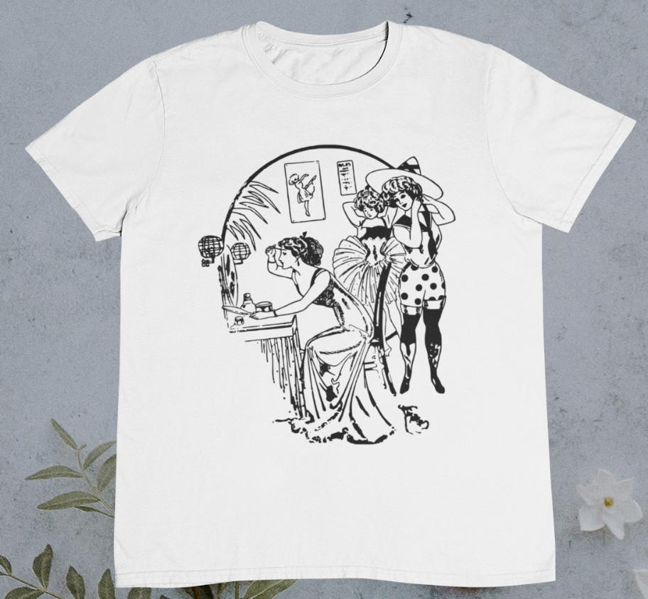 Vintage Lady`S Are Getting Ready For Night Out T Shirt - %100 Premium Cotton