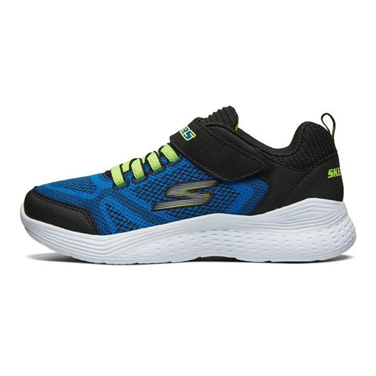 Skechers Нескользящие Ударопоглощающие Прочные Низкие Повседневные Кроссовки Детские Синий Черный 97546L-BLBK