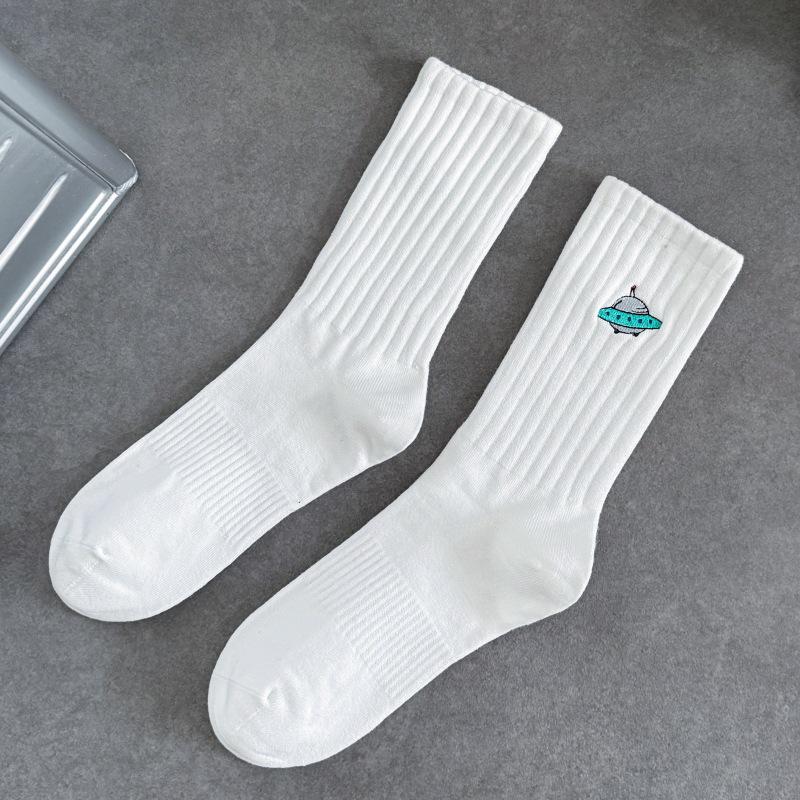 Cityboy Space Planet Mid-Calf Socks for Men & Women - Trendy West Coast Skateboarding Street Style