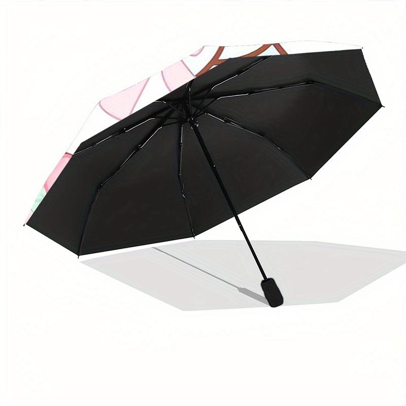 1pc Adorable Cinnamoroll Automatic Open/CloseUmbrella-CuteUmbrella with Cute Design, Portable 3-Fold Compact Umbrella for Men & Women, Valentine's Day