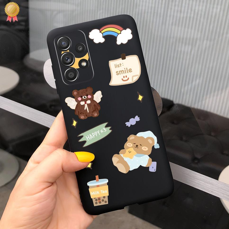 Чехол для Samsung Galaxy A23 5G Модный Милый Прозрачный Матовый Мужской Женский Мягкий ТПУ Силиконовый Чехлы для Телефона Для Samsung Galaxy A23 4G Fundas