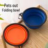 Two-in-One Collapsible Dog Bowl: Portable Silicone Food & Water Bowl for Travel