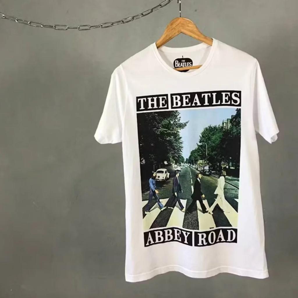 2026 The Beatles Винтажная Рок Американский Ретро Футболка Весенняя Мода Спортивная Хлопковая Унисекс Футболка Одежда Футболка Y2k Женская