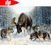 Diamond Painting Arrivals Animals Diamond Embroidery Cross Stitch Kits Diamond Mosaic Wolf Picture
