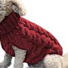 Dog Sweater Turtleneck Pet Sweater Warm Knitted Pullover Stretchy Knitwear Dogs Clothes for Fall Winter Small Dogs Puppies