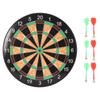 17-дюймовый набор для игры в дартс, двухсторонняя магнитная доска для дартса с магнитными дротиками, коричневый цвет