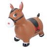 Bouncy Horse Hopper Brown Inflatable Jumping Horse Ride On Bouncing Animal Toy for Kids Toddlers