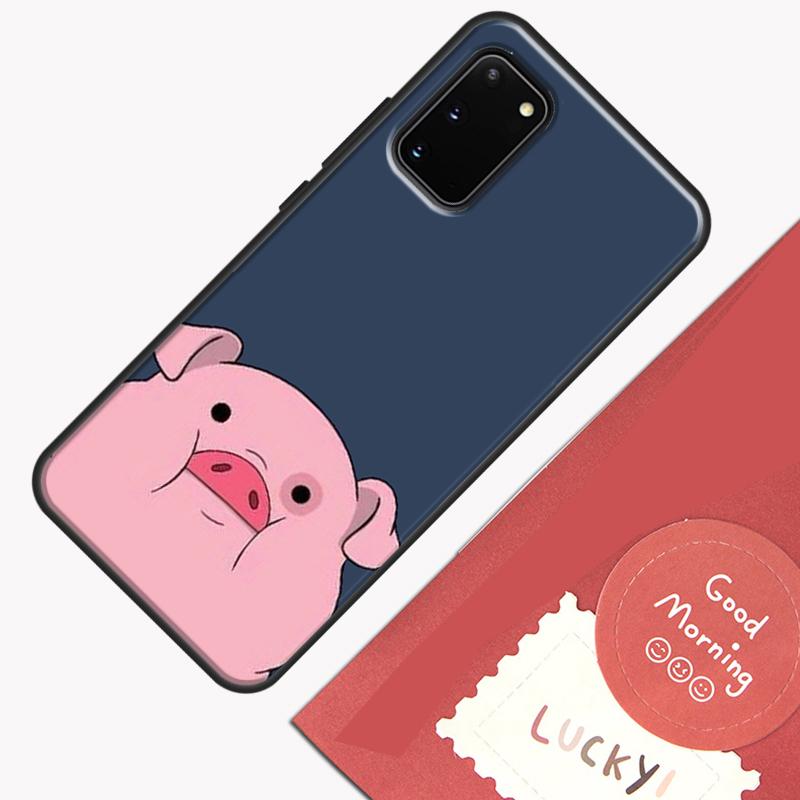 Мультяшный Чехол-Свинка Для Samsung Galaxy S25 S26 Ultra S20 S21 S22 S23 S24 Plus S9 S10 S25 FE Защитный Корпус