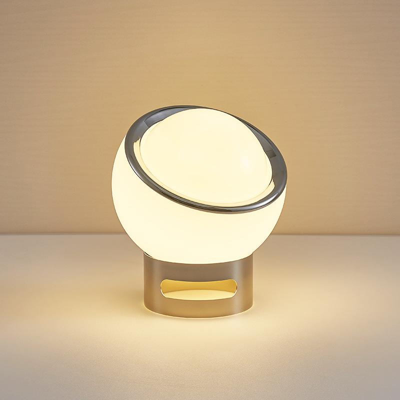 Французская настольная лампа Bauhaus Opal, прикроватная тумбочка для спальни, креативный молочный светильник, стеклянная настольная лампа с протеином, атмосфера, домашний декор, светодиодный ночник