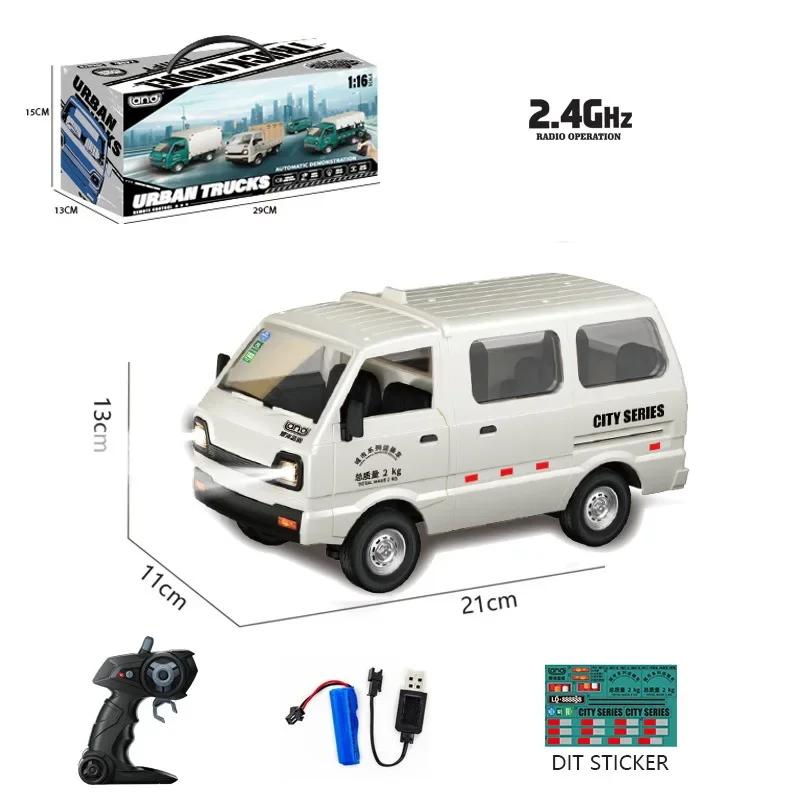 1/16 Радиоуправляемый фургон Грузовик 2.4G 5-канальный Мини RC Автомобиль Детские Игрушки Радиоуправляемые Фургоны с Мороженым Транспортные Машины со Светом